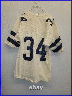 Vintage 80s Rawlings HERSCHEL WALKER #34 Dallas Cowboys Mesh Football Jersey L
