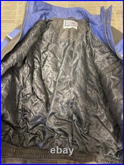 Vintage 90's Leather Dallas Cowboys Starter Jacket Proline NFL FOOTBALL SIZE L