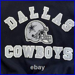 Vintage 90's NFL Chalk Line Dallas Cowboys Varsity Jacket MADE IN USA Size M