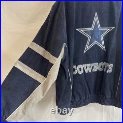 Vintage 90's NFL Dallas Cowboys Carl Banks G-III Sports Suede Leather Jacket XL