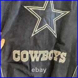 Vintage 90's NFL Dallas Cowboys Carl Banks G-III Sports Suede Leather Jacket XL