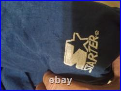 Vintage 90's NFL Starter Dallas Cowboys Blue Pullover Puffer Jacket XL 1/4 Zip