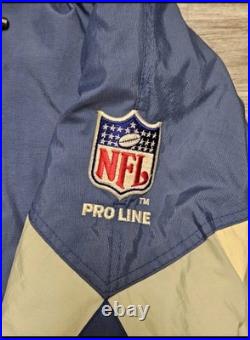 Vintage 90's NFL Starter Dallas Cowboys Blue Pullover Puffer Jacket X-Large