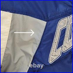 Vintage 90's NFL Starter Dallas Cowboys Pullover 1/2 Zip Hooded Jacket Sz Large