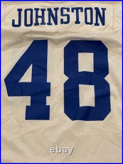 Vintage 90's Nike Dallas Cowboys Daryl Moose Johnston #48 NFL Jersey White 48