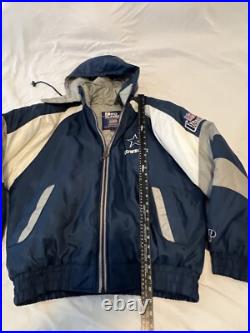Vintage 90's Pro Player NFL Dallas cowboys blue and white puffer Men's Large Vintage 90's Pro Player NFL Dallas cowboys blue and white puffer Men's Large