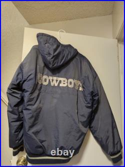 Vintage 90's Starter Dallas Cowboys NFL Sideline Parka Jacket Lined Men's L
