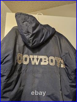 Vintage 90's Starter Dallas Cowboys NFL Sideline Parka Jacket Lined Men's L