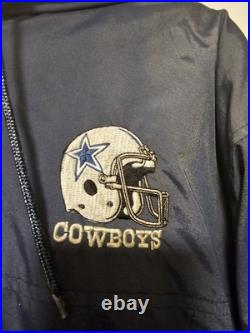 Vintage 90's Starter Dallas Cowboys NFL Sideline Parka Jacket Lined Men's L