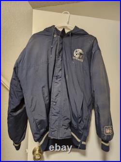 Vintage 90's Starter Dallas Cowboys NFL Sideline Parka Jacket Lined Men's L
