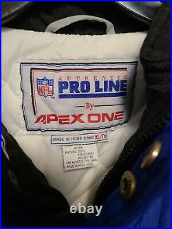 Vintage 90s Apex One Dallas Cowboys Shark Tooth Jacket Size XL Pro Line NFL