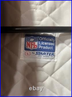 Vintage 90s COWBOYS STARTER Satin Jacket Dallas Size L Football