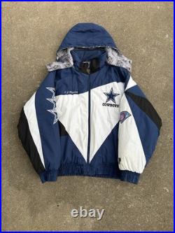 Vintage 90s Cowboys Pro Player Starter Puffer Jacket Men's XL Dallas Cowboys