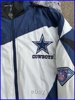 Vintage 90s Cowboys Pro Player Starter Puffer Jacket Men's XL Dallas Cowboys