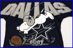 Vintage 90s DALLAS COWBOYS Snoopy NFL Football T-Shirt Garment Graphics L Vintage 90s DALLAS COWBOYS Snoopy NFL Football T-Shirt Garment Graphics L
