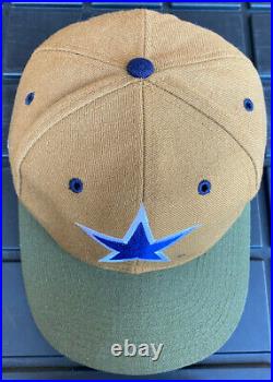 Vintage 90s Dallas Cowboys American Needle Blockhead 100% Wool SnapBack Hat Cap