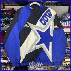 Vintage 90s Dallas Cowboys Apex NFL Pro Line Jacket Mens Medium