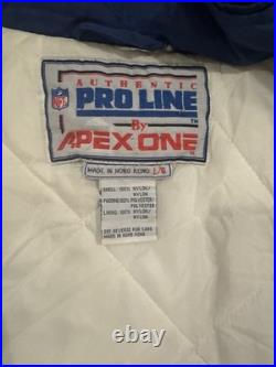 Vintage 90s Dallas Cowboys Apex One Pro Line Hooded Jacket Men's L Big Logo Rare