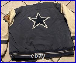 Vintage 90s Dallas Cowboys, Bomber Jacket Size Large