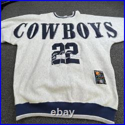 Vintage 90s Dallas Cowboys Emmitt Smith Mens 2XL Sweatshirt USA Legends RARE