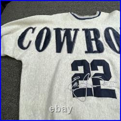Vintage 90s Dallas Cowboys Emmitt Smith Mens 2XL Sweatshirt USA Legends RARE