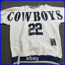 Vintage 90s Dallas Cowboys Emmitt Smith Mens 2XL Sweatshirt USA Legends RARE