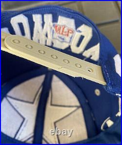 Vintage 90s Dallas Cowboys Logo Athletic Big Logo Blockhead Snapback Hat Cap NFL