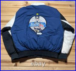 Vintage 90s Dallas Cowboys Looney Tunes NFL Football Bomber Jacket Size Medium
