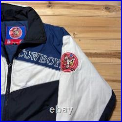 Vintage 90s Dallas Cowboys Looney Tunes NFL Football Bomber Jacket Size Medium
