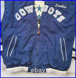 Vintage 90s Dallas Cowboys Mirage Throwbacks Jacket 92-93 NFL Pro Line XL 26x27