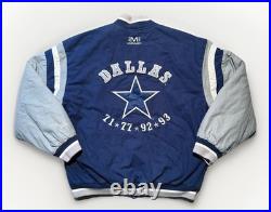 Vintage 90s Dallas Cowboys Mirage Throwbacks Jacket 92-93 NFL Pro Line XL 26x27