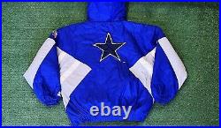 Vintage 90s Dallas Cowboys NFL Starter Jacket Pro Line Pullover Men's Size XL