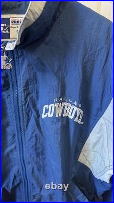 Vintage 90s Dallas Cowboys NFL Starter Jacket Size XL Full Zip Men's