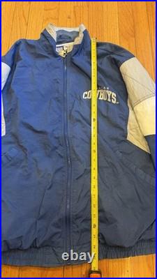 Vintage 90s Dallas Cowboys NFL Starter Jacket Size XL Full Zip Men's