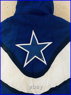 Vintage 90s Dallas Cowboys Parka Jacket by Apex One Size L Pro Line NFL Hooded