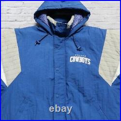 Vintage 90s Dallas Cowboys Parka Jacket by Starter Size L
