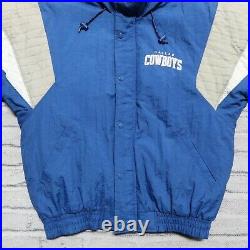 Vintage 90s Dallas Cowboys Parka Jacket by Starter Size L