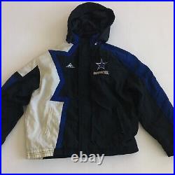 Vintage 90s Dallas Cowboys Pro Line Apex One Big Star Hood Jacket Men's Size XL