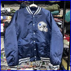 Vintage 90s Dallas Cowboys Satin Navy Jacket Size Xl Vintage 90s Dallas Cowboys Satin Navy Jacket Size Xl