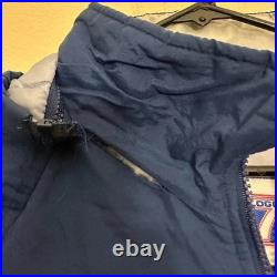 Vintage 90s Dallas Cowboys Shark Bite Puffer Quarter Zip Jacket Size Large