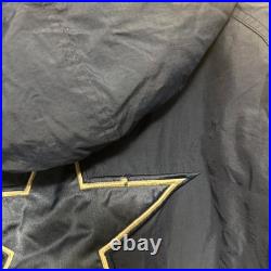 Vintage 90s Dallas Cowboys Shark Bite Puffer Quarter Zip Jacket Size Large