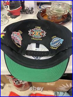 Vintage 90s Dallas Cowboys SnapBack Hat Arch Logo Super Bowl Champions Annco
