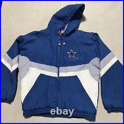 Vintage 90s Dallas Cowboys Starter Jacket XL Hood- Classic Team Collection