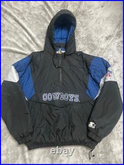 Vintage 90s Dallas Cowboys Starter Puffer Jacket Classic Team Collection Sz L