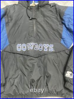 Vintage 90s Dallas Cowboys Starter Puffer Jacket Classic Team Collection Sz L