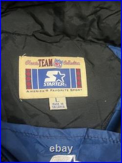 Vintage 90s Dallas Cowboys Starter Puffer Jacket Classic Team Collection Sz L