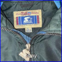 Vintage 90s Dallas Cowboys Starter Puffy Jacket Half-Zip Pullover