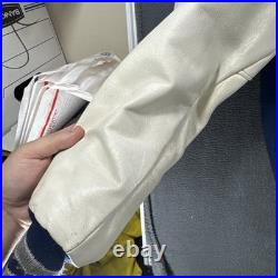 Vintage 90s DeLong NFL Dallas Cowboys letterman Super Bowl Patch Jacket Size 42