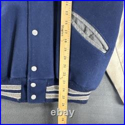 Vintage 90s DeLong NFL Dallas Cowboys letterman Super Bowl Patch Jacket Size 42