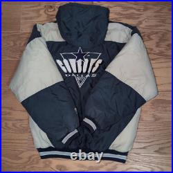 Vintage 90s Logo 7 Dallas Cowboys Full Zip Puffer Jacket Blue L Vintage 90s Logo 7 Dallas Cowboys Full Zip Puffer Jacket Blue L